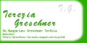 terezia greschner business card